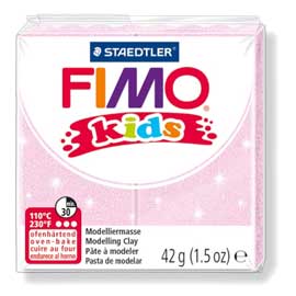 Pasta polimerica fimo kids 42gr rosa perlato 206