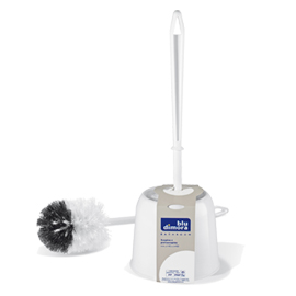 Portascopino in plastica bianco