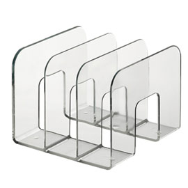 Portariviste a 3 scomparti trasparente trend durable