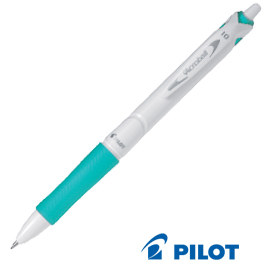 Penna a sfera scatto acroball pure white begreen 1,0mm verde pilot