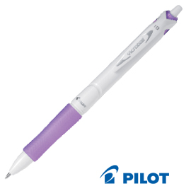 Penna a sfera scatto acroball pure white begreen 1,0mm viola pilot