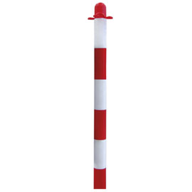 Paletto h90cm bianco rosso per colonnina di sicurezza