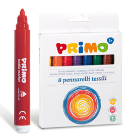 Pennarelli per tessuto astuccio 8 colori