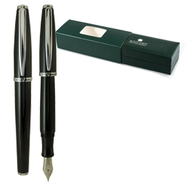Penna stilografica aldo domani punta m nero monteverde