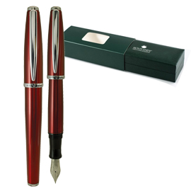 Penna stilografica aldo domani punta m rosso monteverde