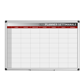 Planner magnetico settimanale 90x60cm bi-office