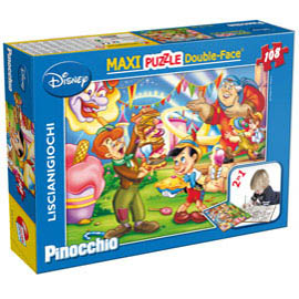 Puzzle supermaxi pinocchio 108 pezzi 70x50cm lisciani