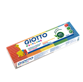 Panetti plastilina patplume 10 colori x 50gr giotto