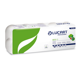 Pacco 10 rotoli carta igienica 200 strappi eco lucart