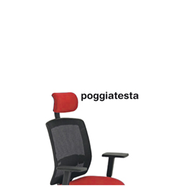 Poggiatesta rosso per seduta molly a