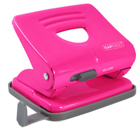 Perforatore 825 2 fori fucsia max 25 fg rapesco