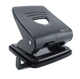 Perforatore 827 in metallo 2 fori nero max 30 fg rapesco