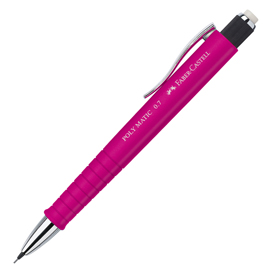 Portamine 0,7mm poly matic fusto rosa faber castell