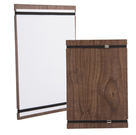 Porta menu' tablet in legno con elastici 32x22cm securit