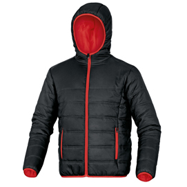 Piumino imbottito doon tg. L nero/rosso