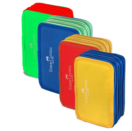 Pack 4pz astuccio college color a tre zip in colori ass. Faber castell