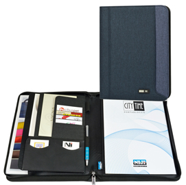 Portablocco in tessuto blu/blu chiaro dim.19.5x25.5 city time niji