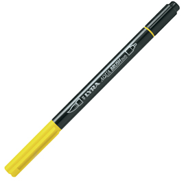 Pennarello a 2 punte aqua brush duo giallo di cadmio limone lyra