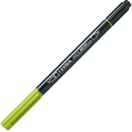 Pennarello a 2 punte aqua brush duo still de grain giallo lyra