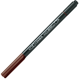 Pennarello a 2 punte aqua brush duo seppia scuro lyra