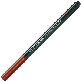 Pennarello a 2 punte aqua brush duo rosso venezia lyra