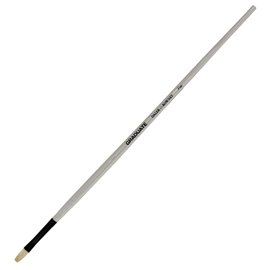 Pennello setola naturale graduate piatto lungo n.4 manico lungo daler rowney