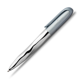 Penna a sfera n'ice grigio azzurro faber-castell