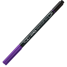 Pennarello a 2 punte aqua brush duo violetto bluastro lyra l6520037