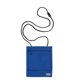 Portadocumenti da collo xl blu basic