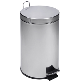 Pattumiera 12lt a pedale in acciaio inox