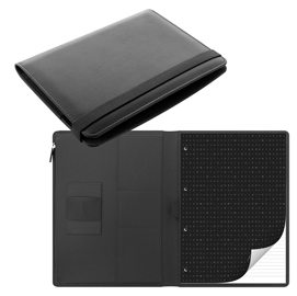 Portablocco metropol 32x24,5x2,6cm nero similpelle filofax