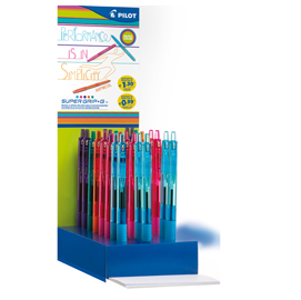 Penna supergrip g - a scatto - tratto m - colori assortiti - pilot - expo 48 pezzi