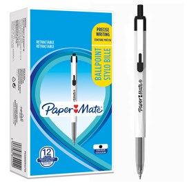 Penna a sfera a scatto papermate 046rt punta 0,7mm nero