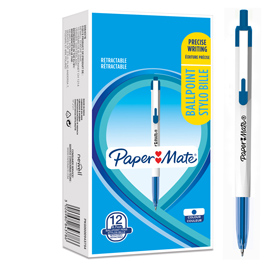 Penna a sfera a scatto papermate 046rt punta 0,7mm blu