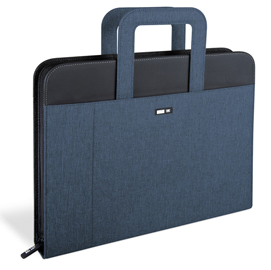 Portablocco con anelli 28,5x36cm blu bicolore niji