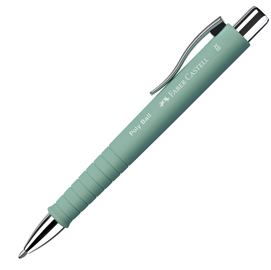 Penna a sfera 0,7mm poly ball fusto verde menta faber castell