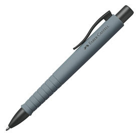 Penna a sfera 0,7mm poly ball urban fusto stone grey faber castell