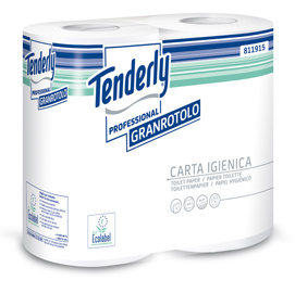 Pacco 4 rotoli carta igienica 432 strappi tenderly