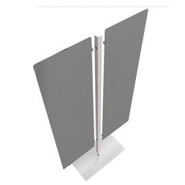 Piantana a 2 pannelli moody grigio h180