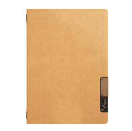 Porta menu' a4-24,5x34cm beige nature con 1 inserto doppio