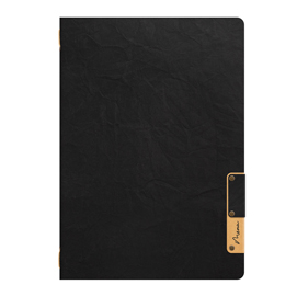 Porta menu' a5-24,9x17,5cm nero nature con 1 inserto doppio