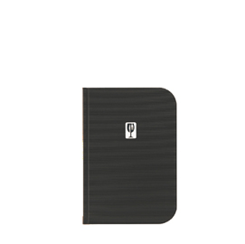 Porta menu' a5-23,7x17,2cm nero essential