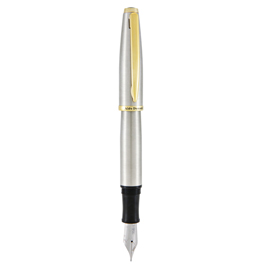 Penna stilografica aldo domani - punta m - fusto silver - monteverde