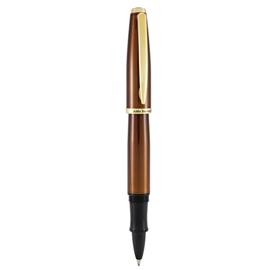 Penna roller aldo domani - punta m - fusto tabacco - monteverde