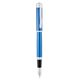 Penna stilografica strata - tratto medio - fusto blu - monteverde