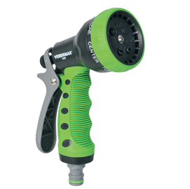 Pistola a doccia per irrigazione - in plastica - 7 getti - verdemax
