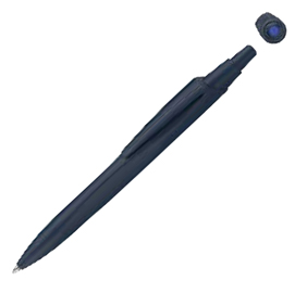Penna a sfera a scatto reco - punta media - blu - schneider