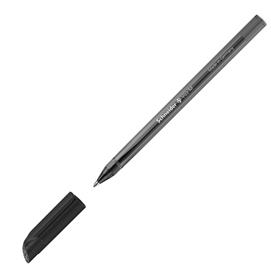 Penna a sfera vizz - con cappuccio - punta media - nero - schneider
