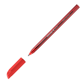 Penna a sfera vizz - con cappuccio - punta media - rosso - schneider