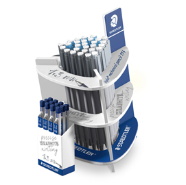 Portamine triplus micro + astuccio mine - 1,3 hb - staedtler - expo 30 + 12 pezzi